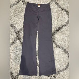 Lucy Charcoal Gray Straight Leg Yoga Pants Leggings Small
